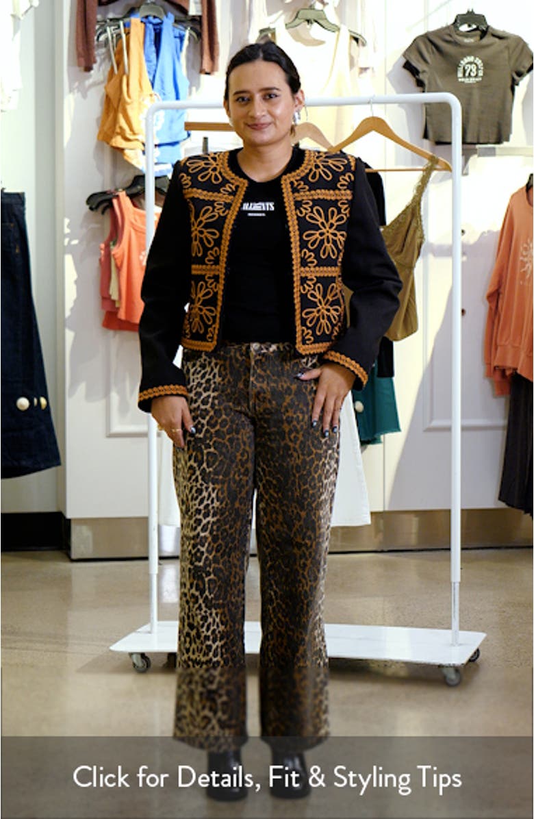 Embroidered Collarless Jacket, sales video thumbnail