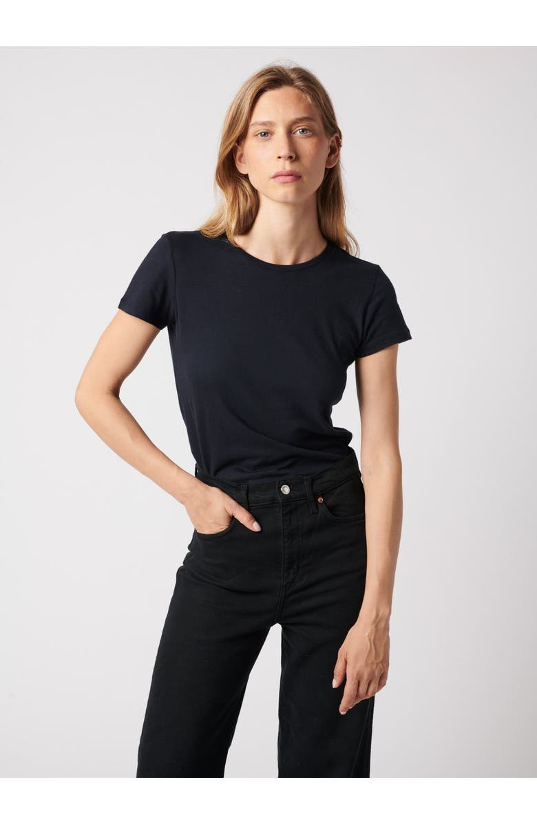 Majestic Filatures Soft Touch Short Sleeve Crewneck T-Shirt, Alternate, color, Marine