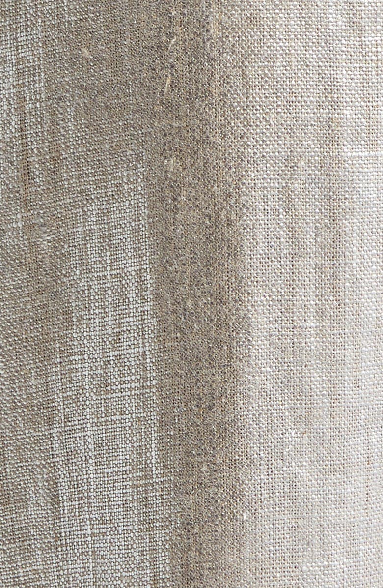 Max Mara Malika Metallic Coated Linen Wide Leg Pants, Alternate, color,