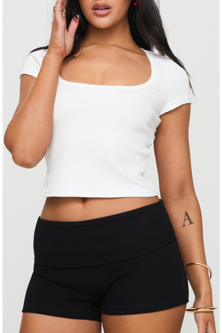 Baseline Square Neck Rib Tank, Main, color, WHITE