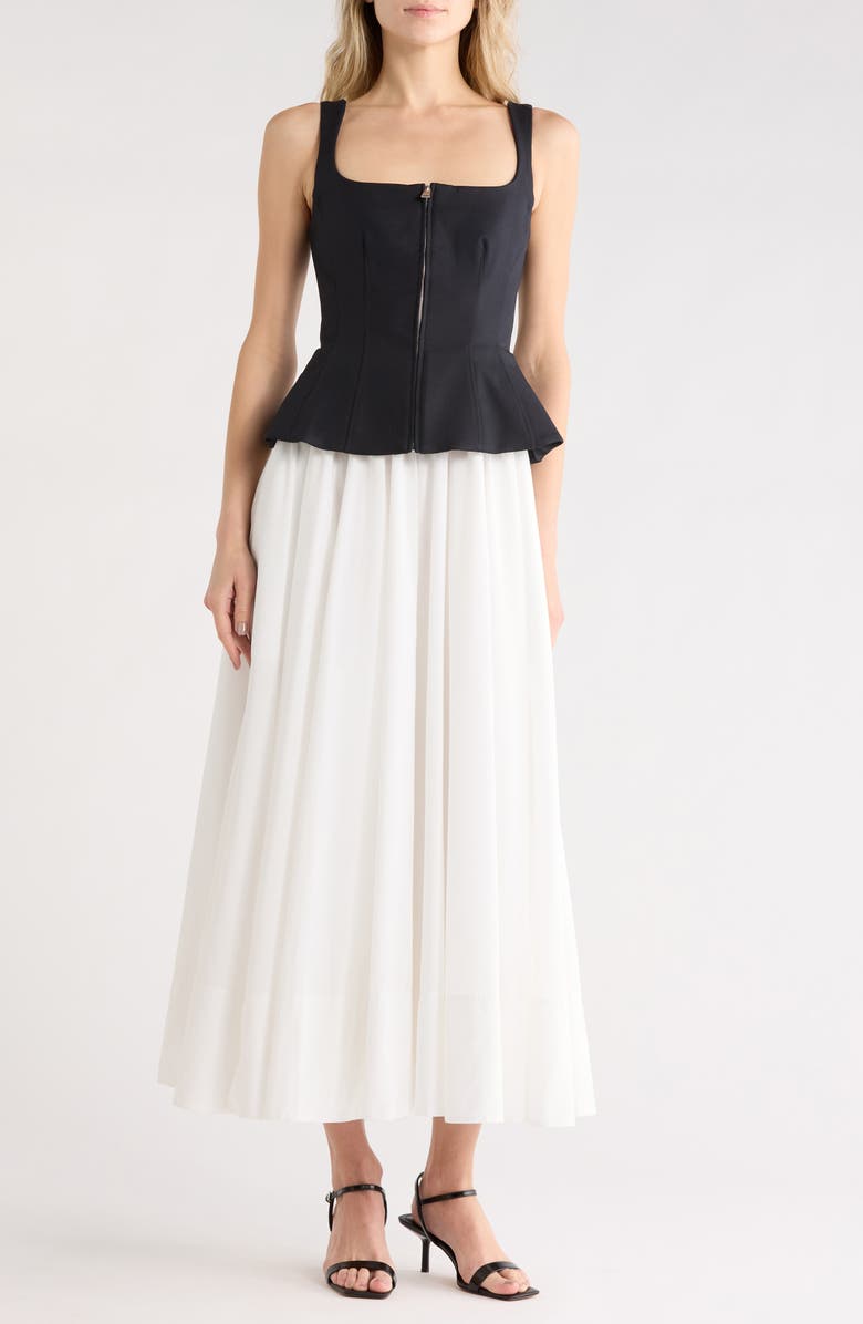 Simkhai Jolynn Sleeveless Midi Dress, Main, color, Black Multi