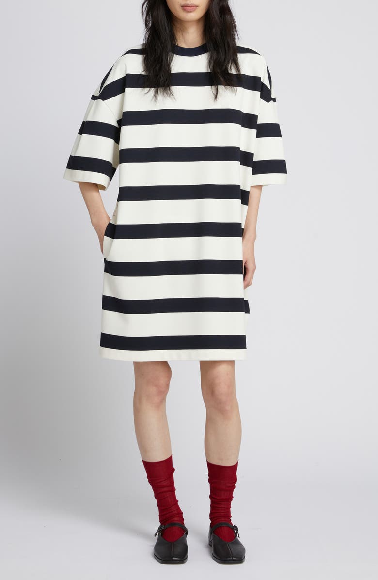 MM by Max Mara Mela Stripe T-Shirt Dress, Main, color, Ultramarine
