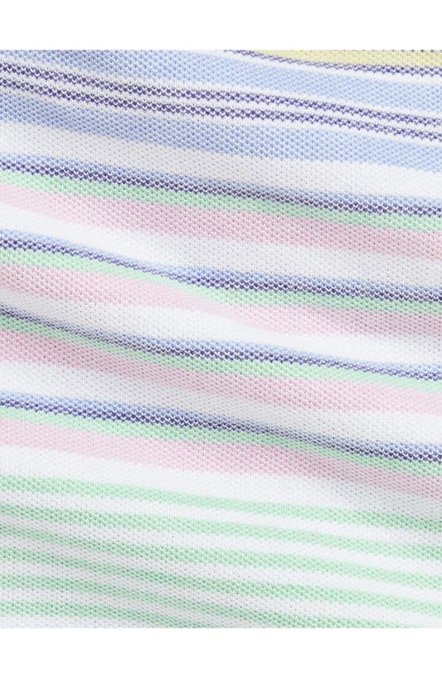 Polo Ralph Lauren Ralph Lauren Stripe Oxford Cotton Snap-up Hooded Jacket In Blue Multi Stripe