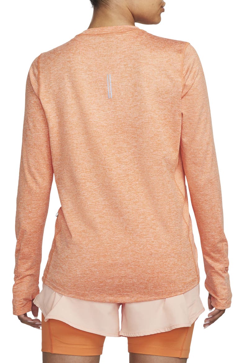 Element Dri-FIT Running T-Shirt, Alternate, color, ORANGE TRANCE/ ORANGE/ HEATHER