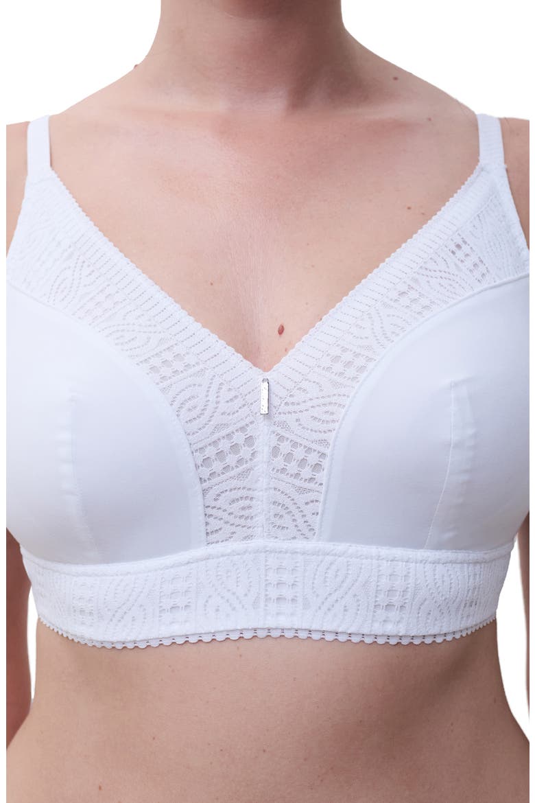 Easy Support Wireless Bra, Alternate, color, WHITE