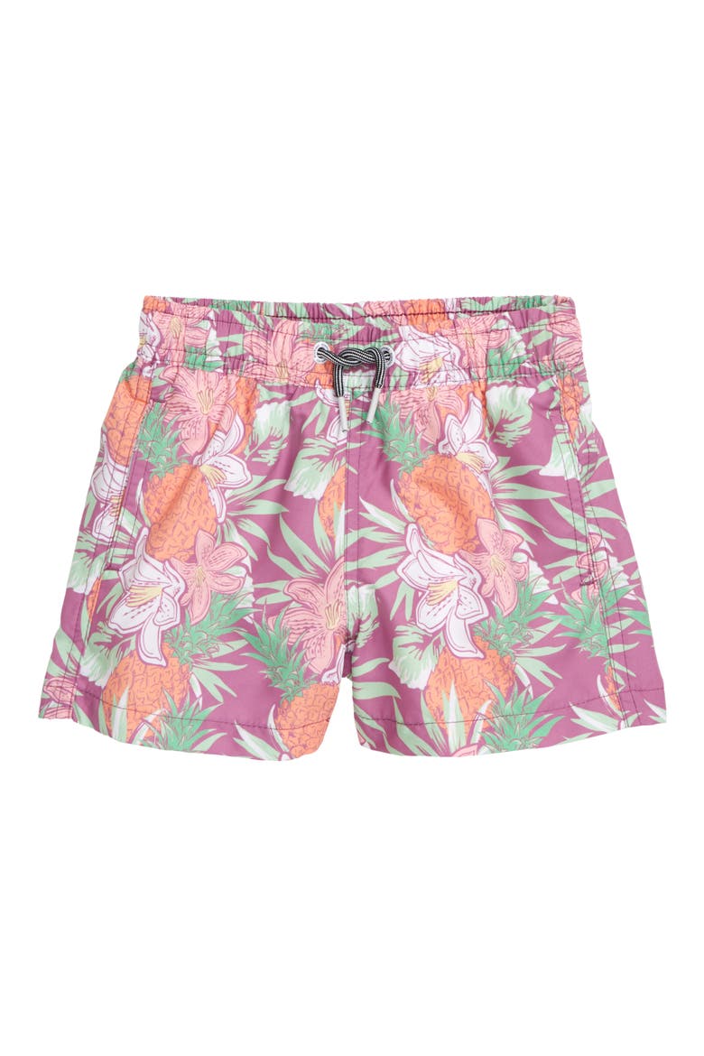 Aloha Swim Trunks, Main, color, PURPLE