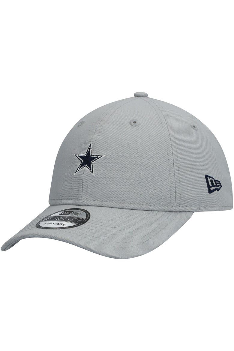 Men's New Era Gray Dallas Cowboys 9TWENTY Adjustable Hat, Main, color, Gray