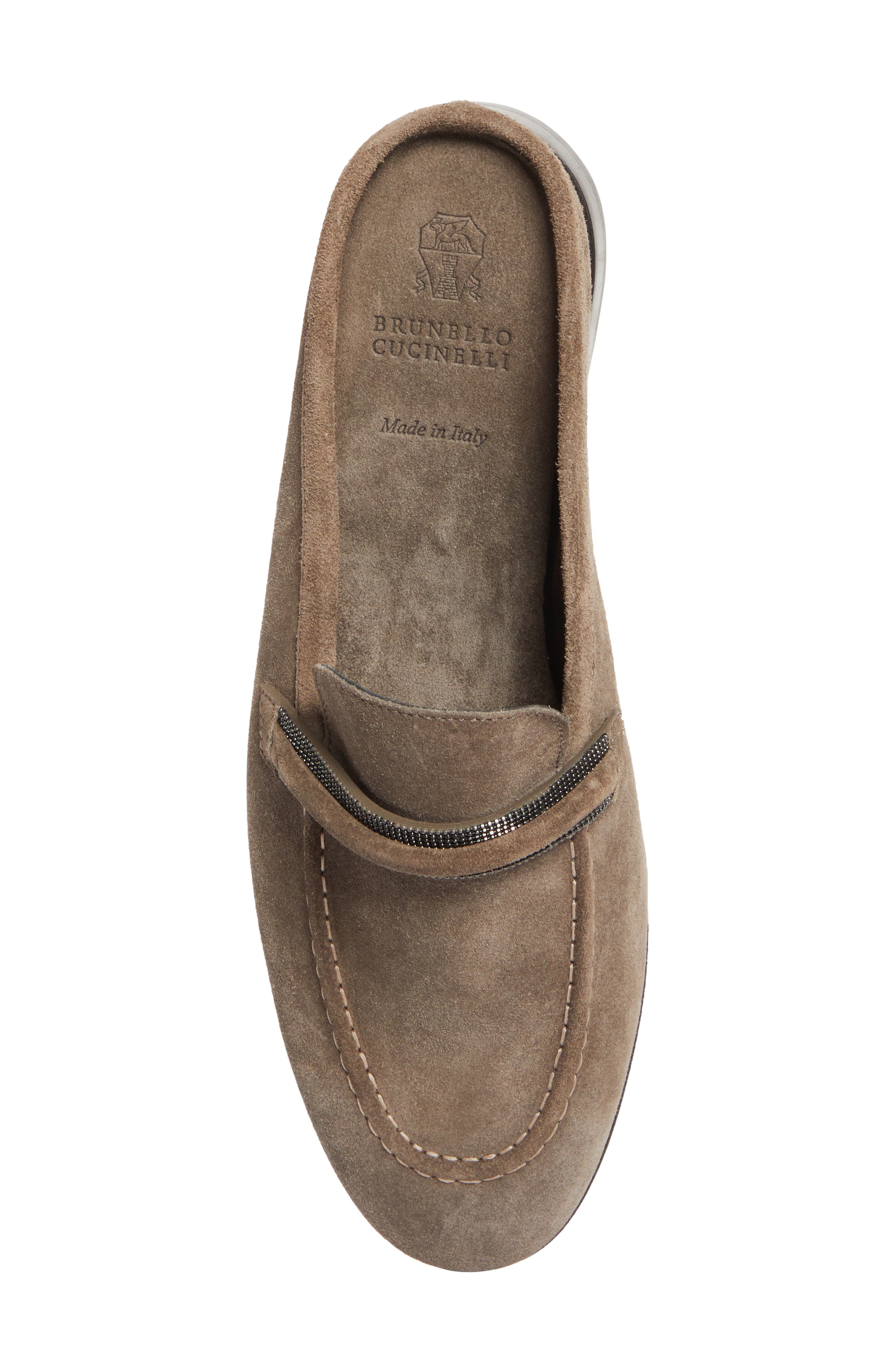 Brunello Cucinelli Monili Trim Loafer Mule, Alternate, color, C8769 Torba