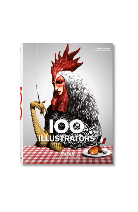 100 Illustrators English French German Book