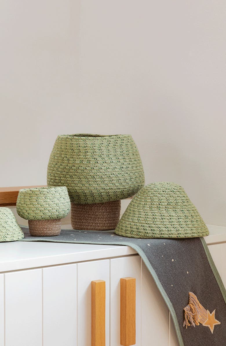 Lorena Canals Tree Basket, Alternate, color, Green