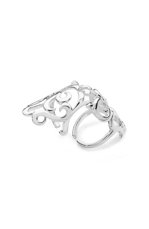 Elements Armour Statement Ring in 925 Sterling Silver