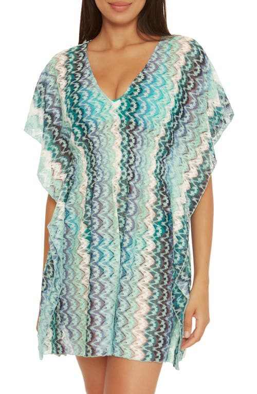 Becca Solstice Stripe Cover-Up Tunic in Gulf Multi 