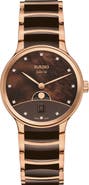 RADO Centrix Diamond Mother of Pearl Moon Phase Bracelet Watch