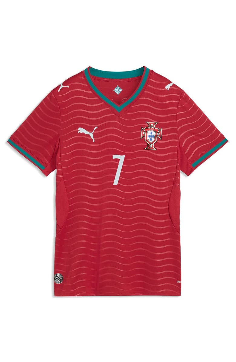 PUMA Women's Puma Cristiano Ronaldo Red Portugal National Team 2026 Home Replica Jersey, Alternate, color, Red