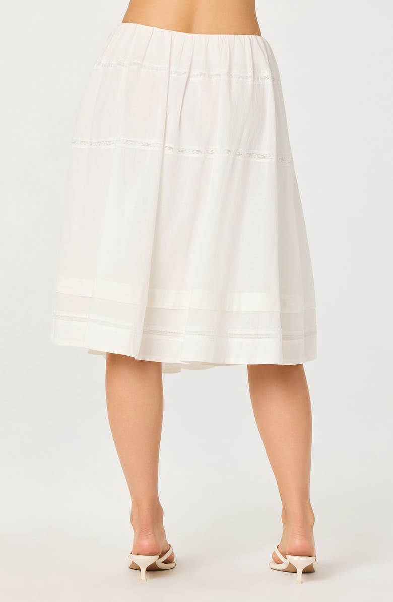 ASTR the Label Wrenlee Lace Trim Skirt, Alternate, color, White