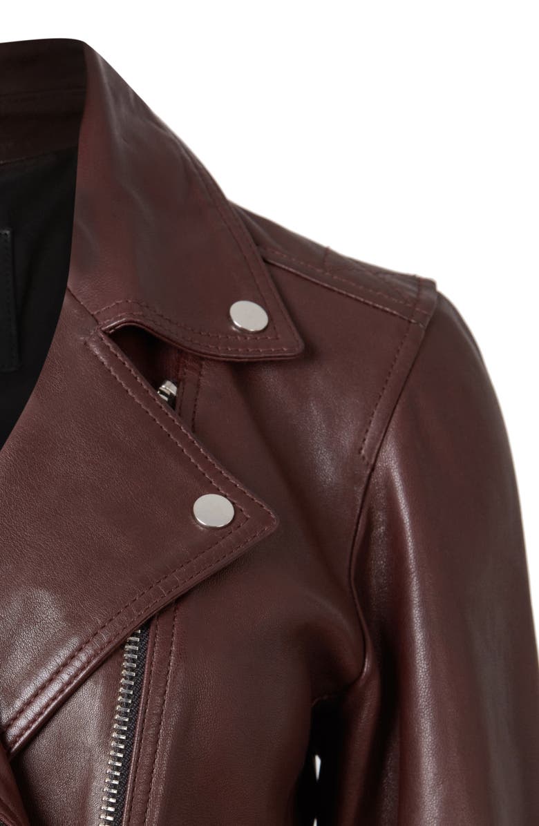AllSaints Dalby Leather Biker Jacket, Alternate, color, 