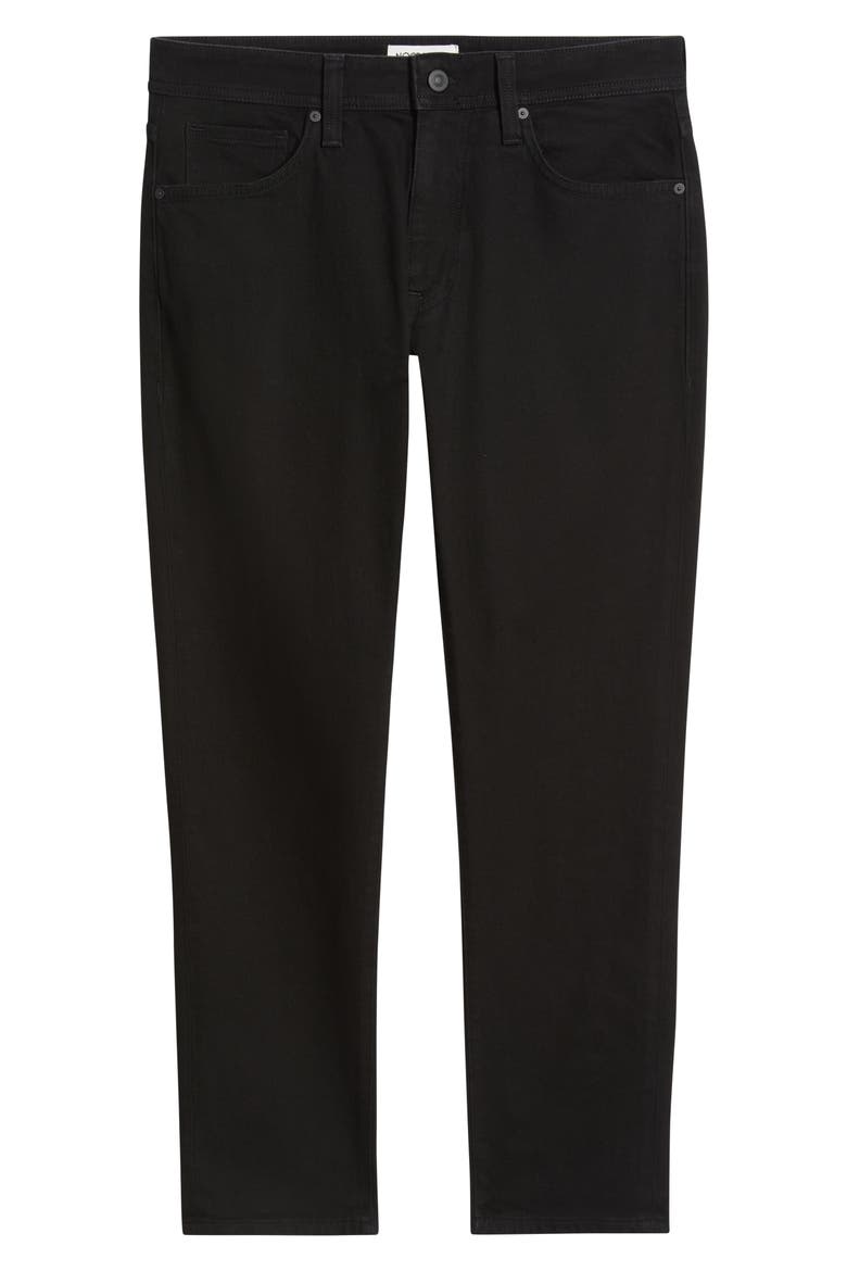 Slim Straight Leg Jeans, Alternate, color, CARBON BLACK
