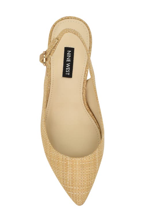 Shop Nine West Kamsee Slingback Pointed Toe Pump In Light Natural