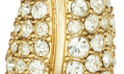 Tory Burch Mini Pavé Wave Earrings In Gold