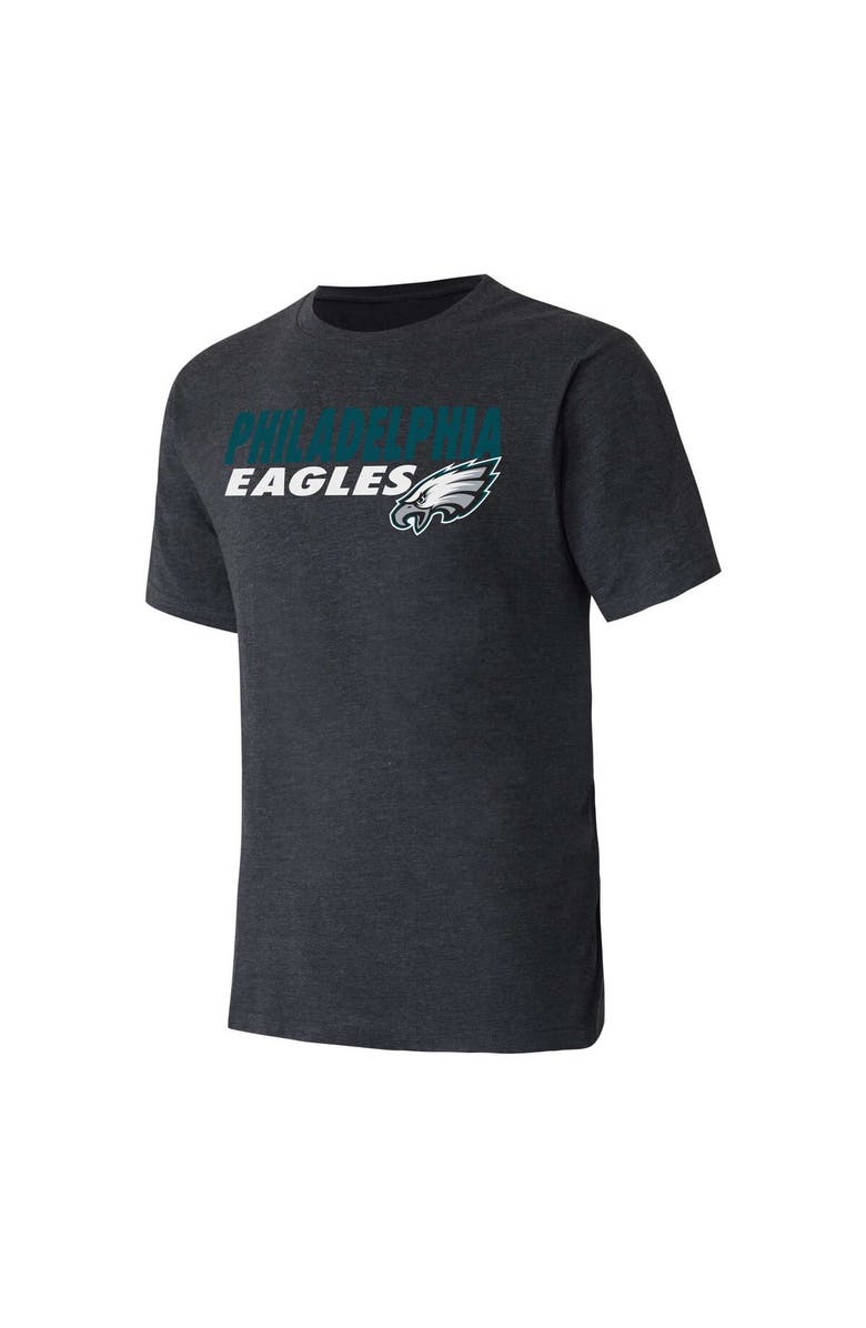 CONCEPTS SPORT Men's Concepts Sport Green/Black Philadelphia Eagles Meter T-Shirt & Shorts Sleep Set, Alternate, color, 