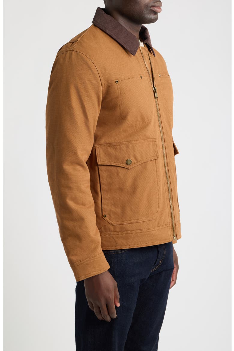 Carson City Cotton Canvas Ranch Jacket, Alternate, color, WHISKY