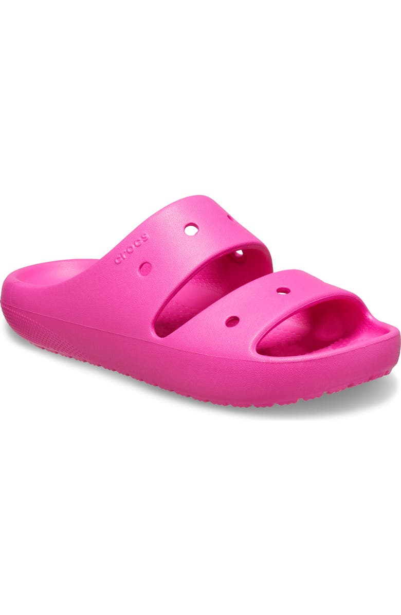 CROCS Kids' Double Strap Slide Sandal, Main, color, Juice