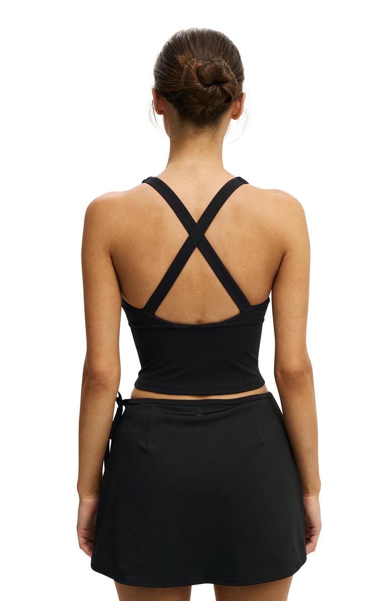 COTTON ON BODY Women's Active Ultra Soft Contour Tank, Alternate, color, Black