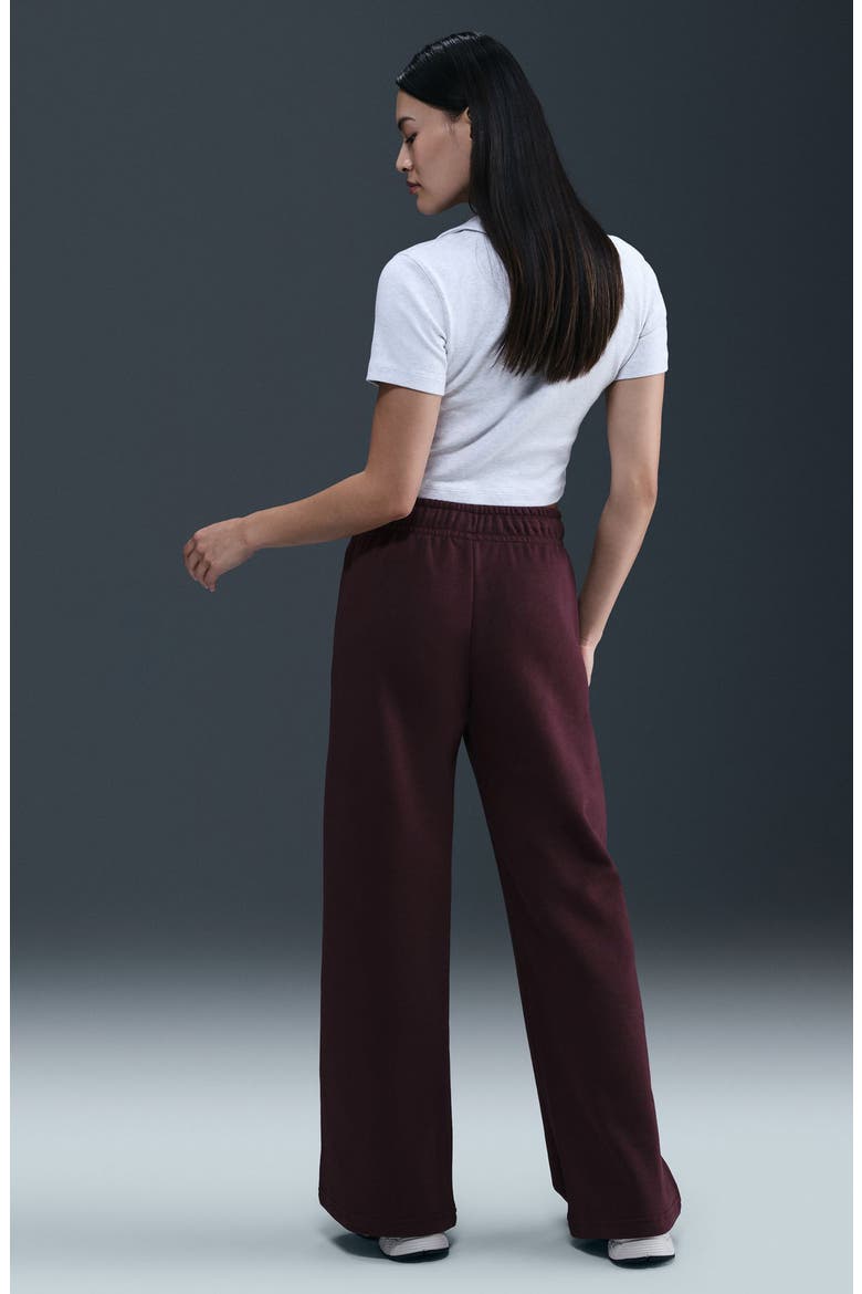 Club Logo Fleece Pants, Alternate, color, BURGUNDY CRUSH/ METALLIC GOLD