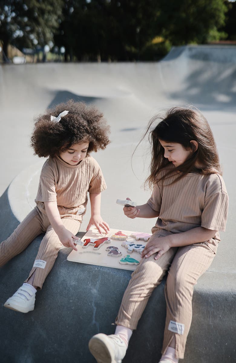 Mushie Wooden Farm Puzzle, Alternate, color, Misc