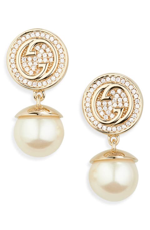 Blondie Faux Pearl Drop Earrings
