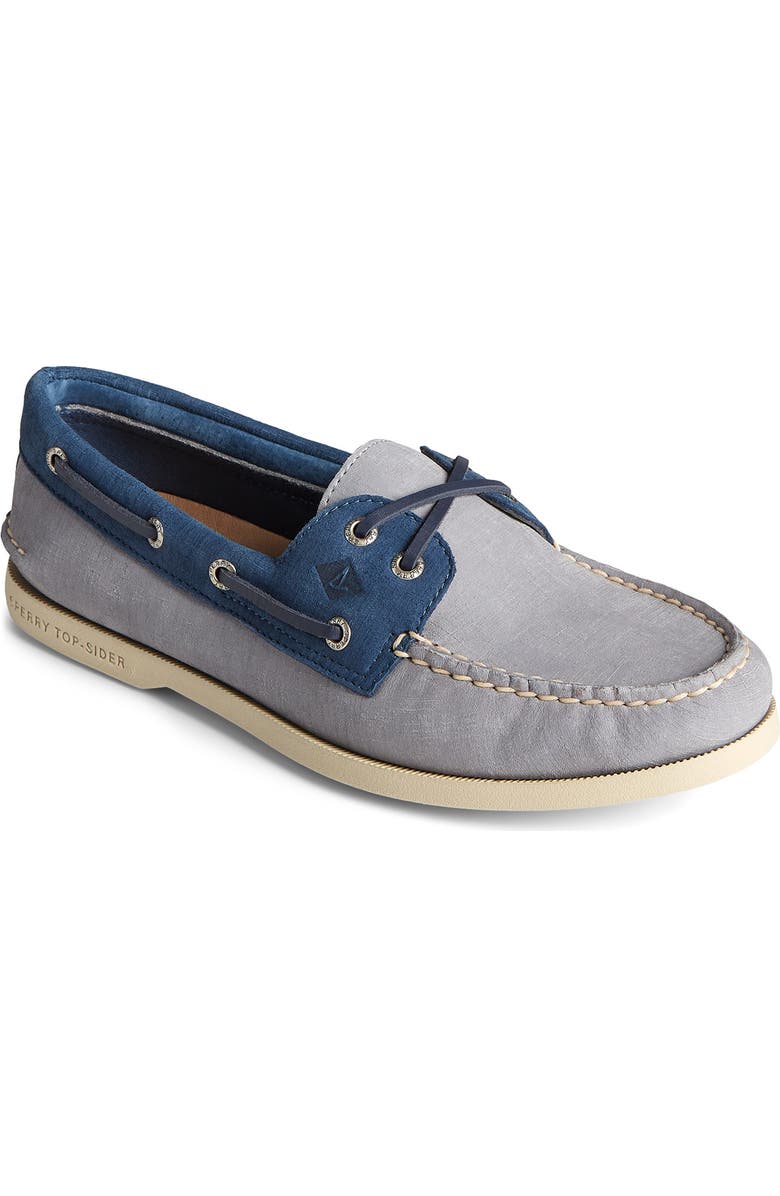 Sperry TOP-SIDER 2-Eye Plushwave Checkmate Mocassin, Main, color,