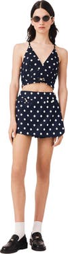 maje Linen blend skort