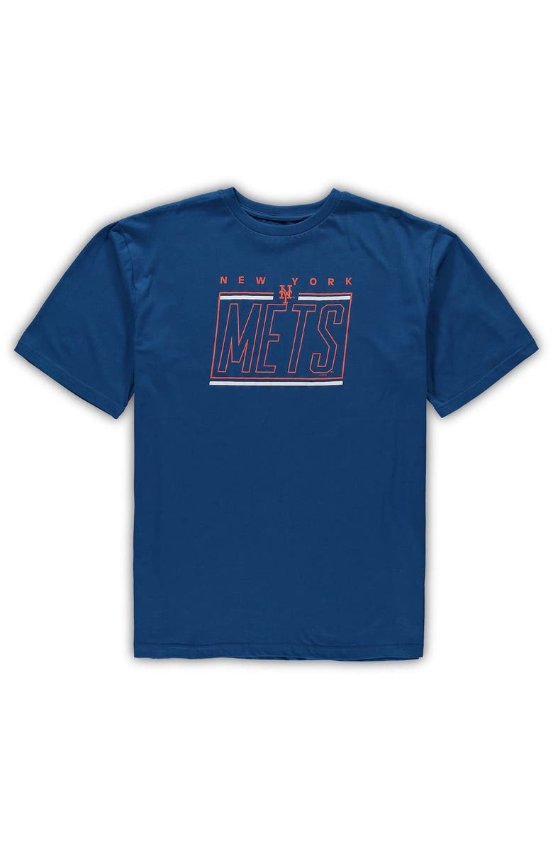 CONCEPTS SPORT Men's Concepts Sport Royal/Heathered Charcoal New York Mets Big & Tall T-Shirt & Shorts Sleep Set, Alternate, color, Royal