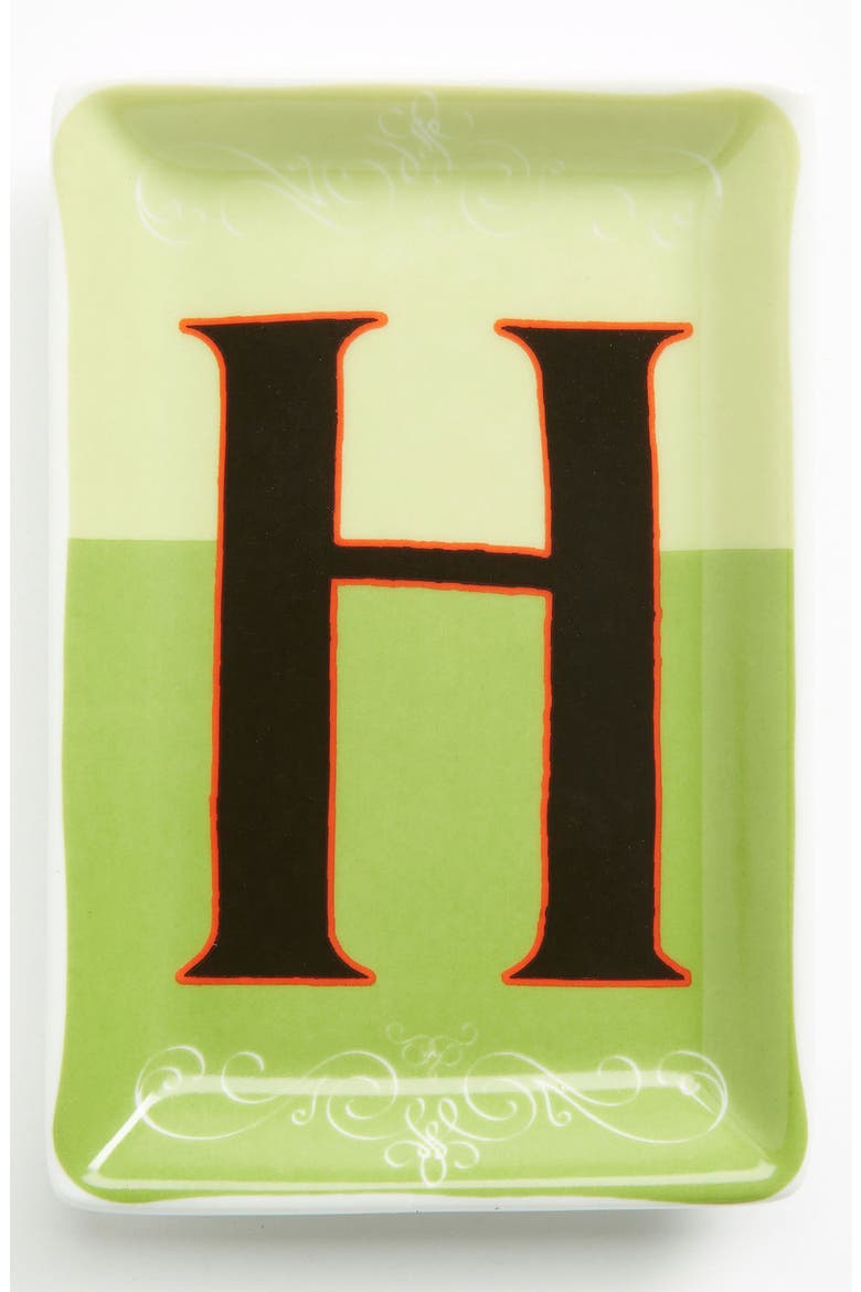 Porcelain Typography Tray, Main, color, H