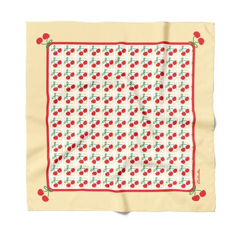 Cherry Cotton Silk Bandana