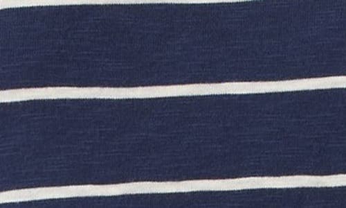 Marine Layer Stripe Cotton Jersey A-line Dress In Blue