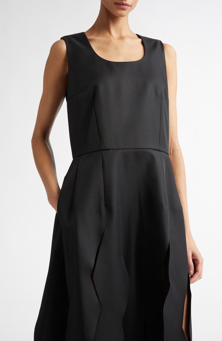 Comme des Garçons Deconstructed Serge Midi Dress, Alternate, color, 