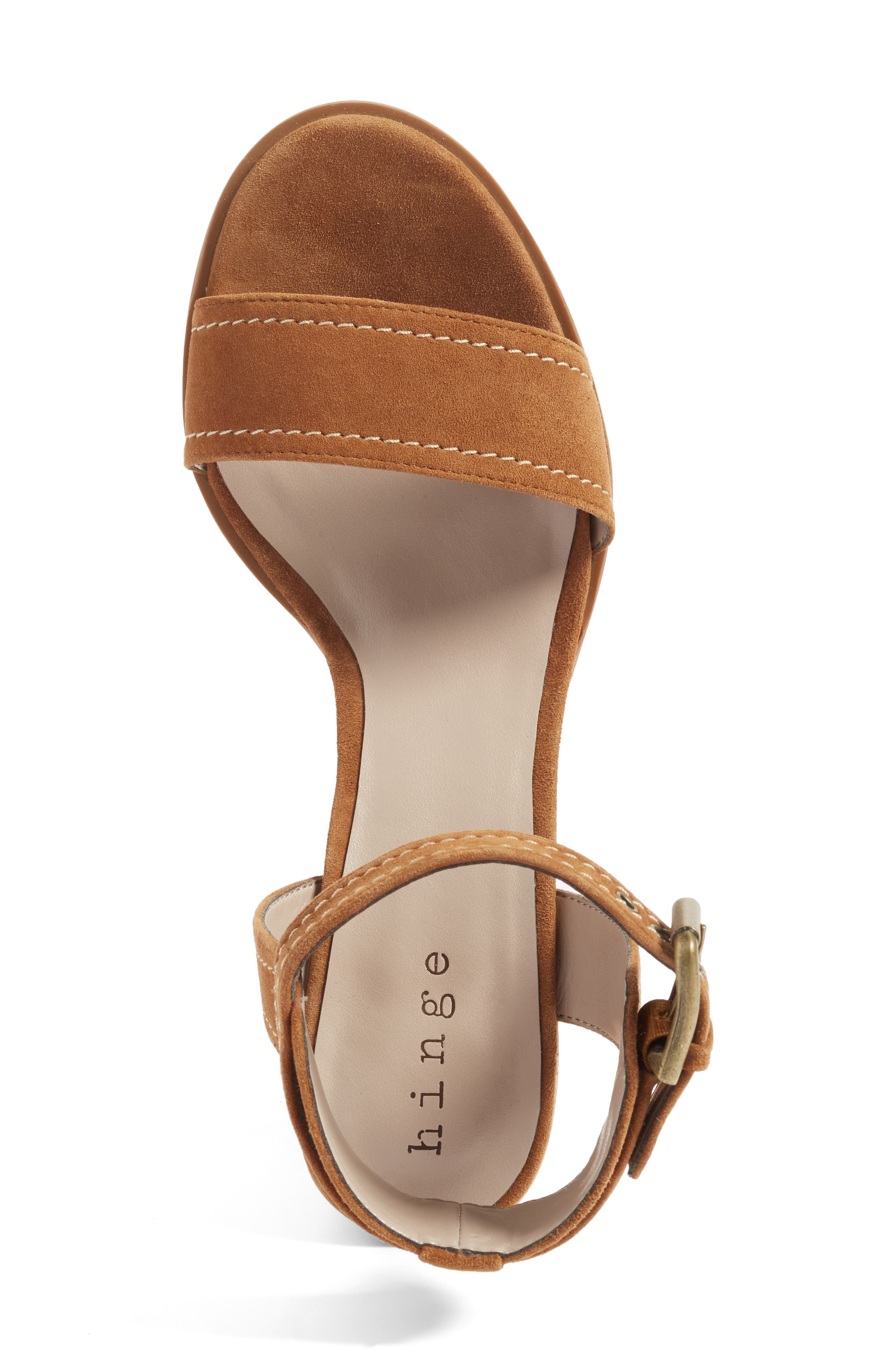 Hinge Dylan Block Heel Sandal, Alternate, color, 