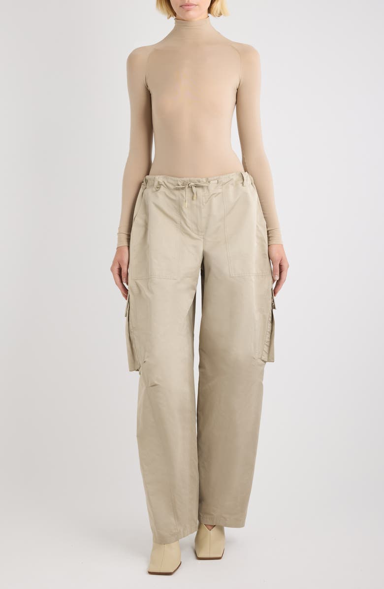 Alaïa Drawstring Cargo Pants, Alternate, color, Sable