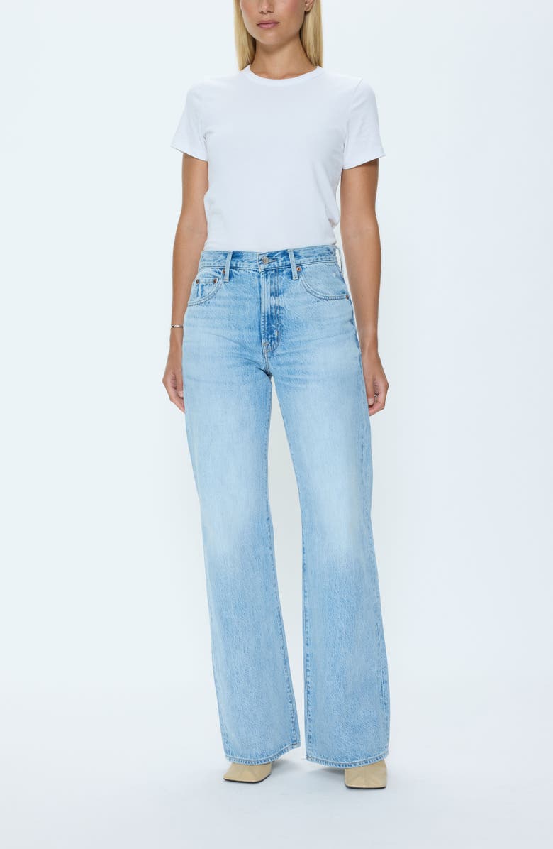 Pistola Larsen High Waist Wide Leg Jeans, Alternate, color, Mellow