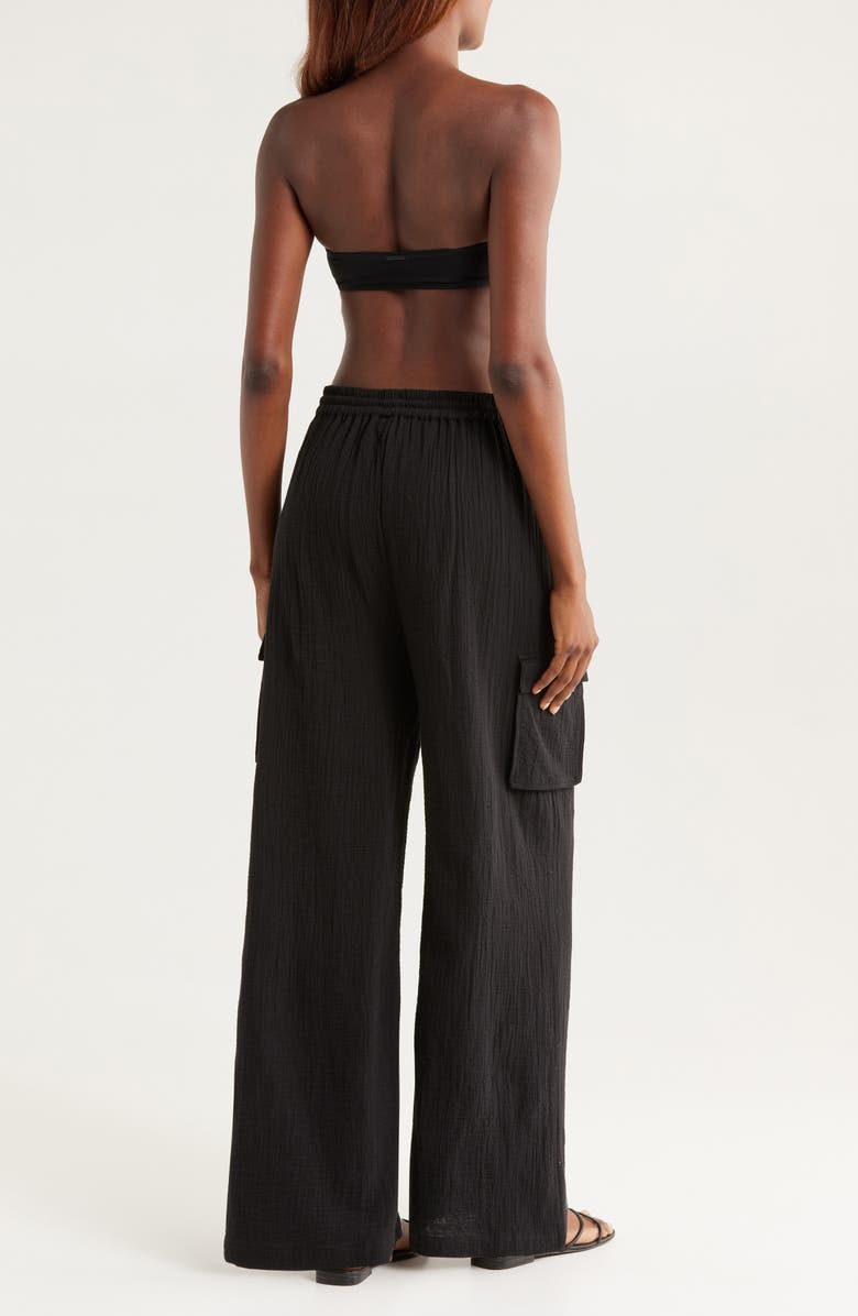 Nordstrom Cotton Gauze Cover-Up Cargo Pants, Alternate, color, 