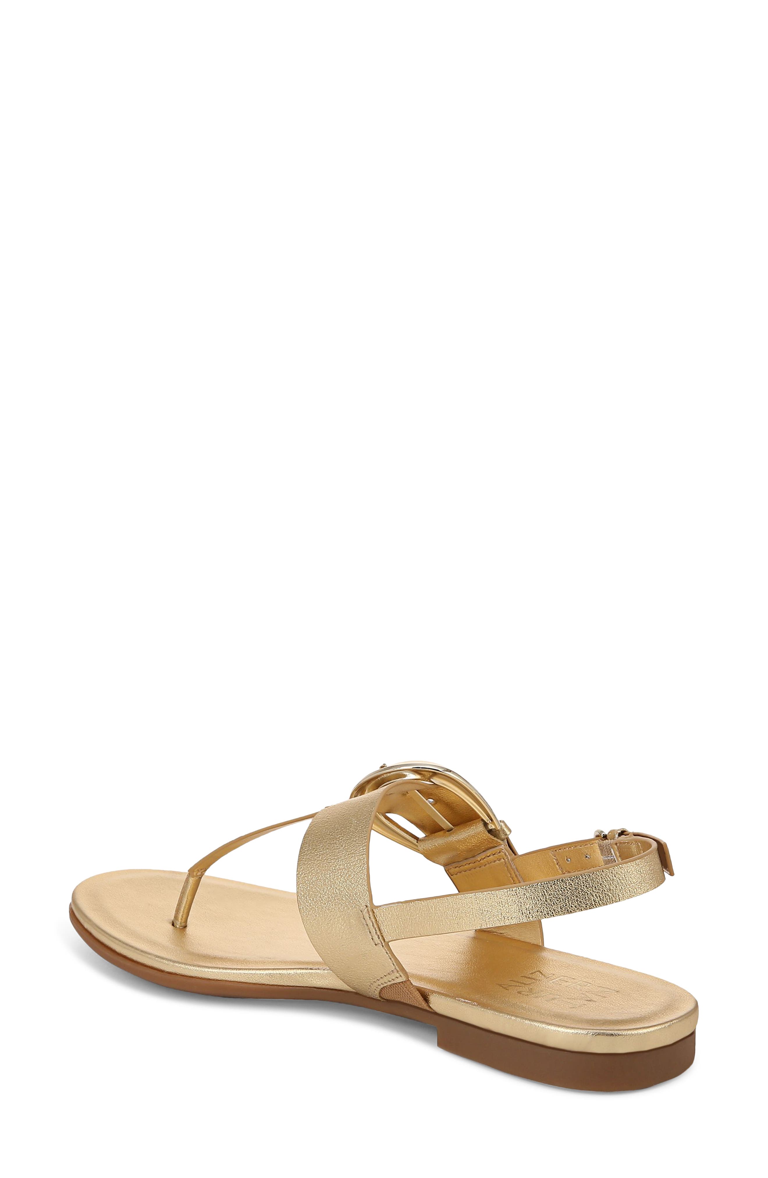 Naturalizer Taylor Slingback Flip Flop, Alternate, color, Dark Gold