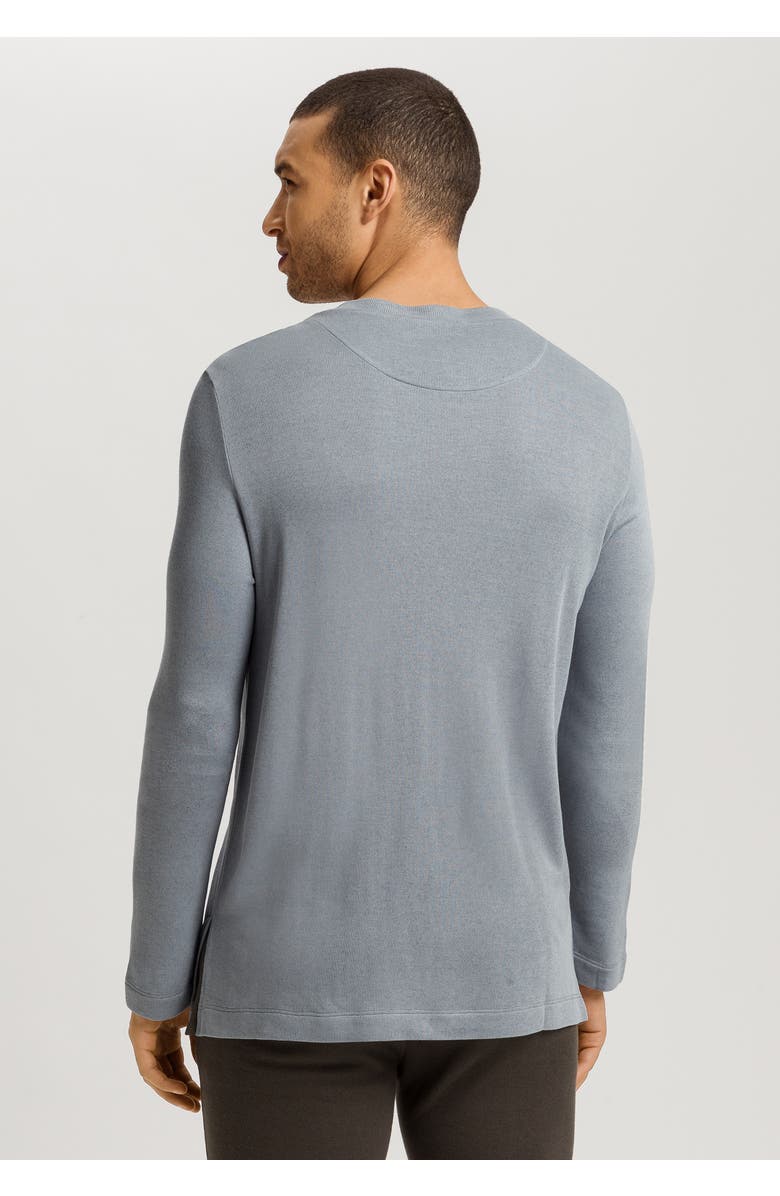 Hanro Woolen Comfort Tencel And Cashmere Top, Alternate, color, Cliff Grey