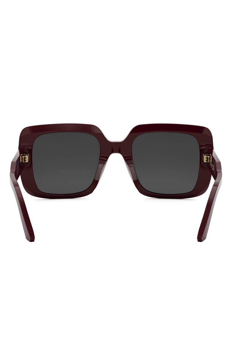 DIOR 'DiorSignature S11I Square Sunglasses, Alternate, color, Bordeaux/ Other / Smoke