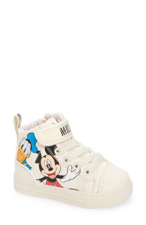 Mickey & Friends High Top Sneaker (Walker & Toddler)