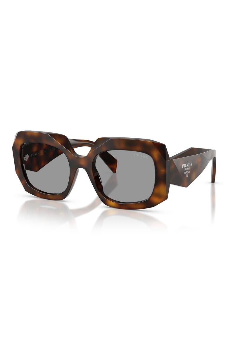 55mm Square Sunglasses, Alternate, color, JUNIPER TORTOISE / GREY
