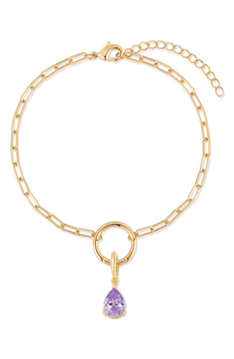 Colette Mini Teardrop Birthstone Bracelet