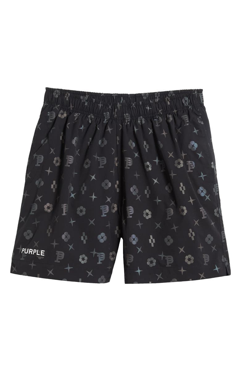 PURPLE BRAND All Round Print Pull-On Shorts, Alternate, color, 