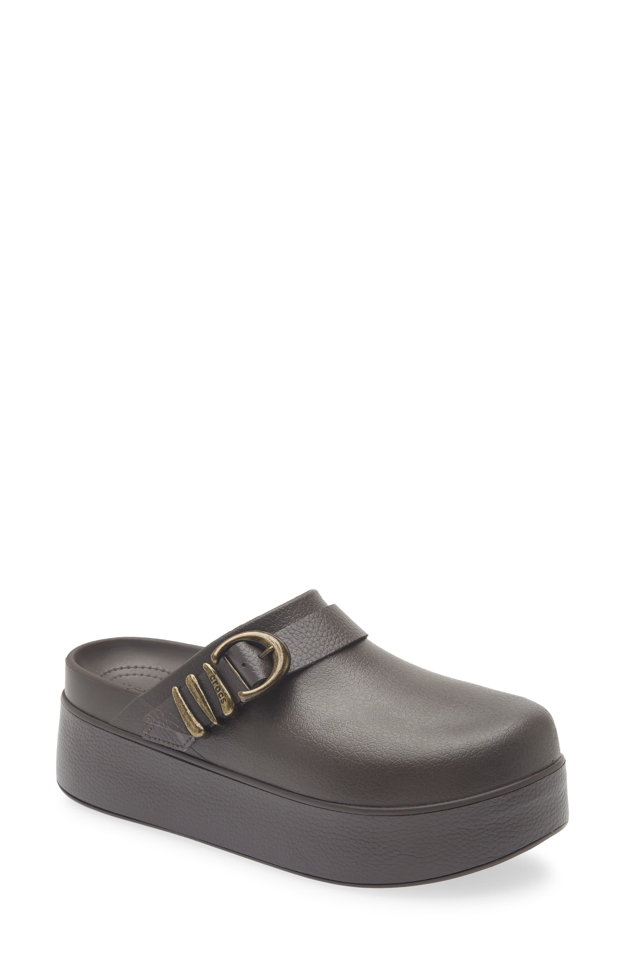 Dylan Boho Buckle Platform Clog, Main, color, ESPRESSO