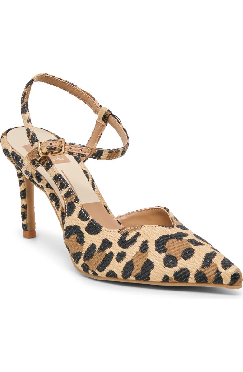 Dolce Vita Karly Embellished Pump, Main, color, Leopard Raffia